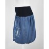 Balónová sukně - džínová - známky