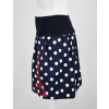 Balónová sukně - tmavě modrá a bílý puntík - Eiffelovka
