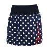 Balónová sukně - tmavě modrá a bílý puntík - Eiffelovka
