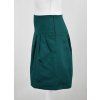 Sukně s pevným pasem - zelená 4