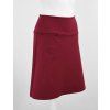 Áčková sukně s kapsou - vínová 2 3