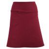 Áčková sukně s kapsou - vínová 2 2