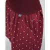 Balonová sukně - vínová s puntíky