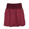 Balonová sukně - vínová s puntíky