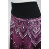 Půlkolová sukně - náplet - fialová mandala 2