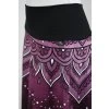 Půlkolová sukně - náplet - fialová mandala