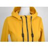 Softshellový kabát - půlkolový - žlutý