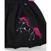 Dětská sukně - černá a jednorožec