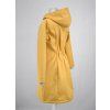 Softshellový kabát - áčkový - žlutý - vzor