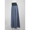 Maxi půlkolová sukně - světle modrá