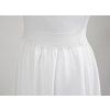 Půlkolová sukně - balonová - křídově bílá
