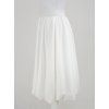 Půlkolová sukně - balonová - křídově bílá