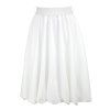 Půlkolová sukně - balonová - křídově bílá