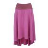 Maxi sukně - vykrojená - světle fuchsiová