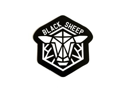 Samolepka Black Sheep s nápisem (černá)