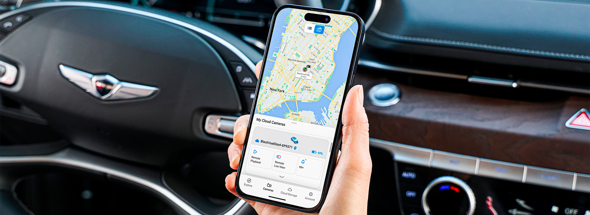 Aplikace BlackVue – ovládání kamery z telefonu