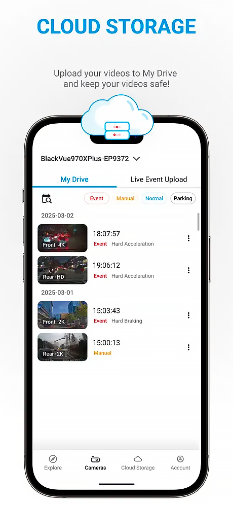 BlackVue App – ukázka 3