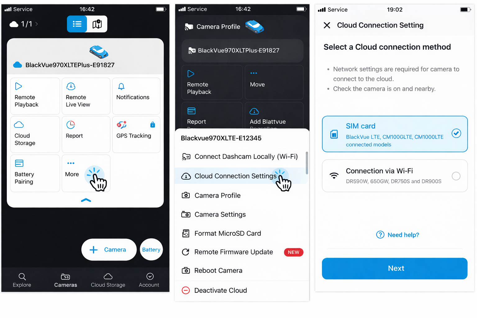 How to Change Cloud Connection Settings