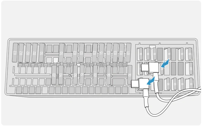 Nainstalujte fuse tap