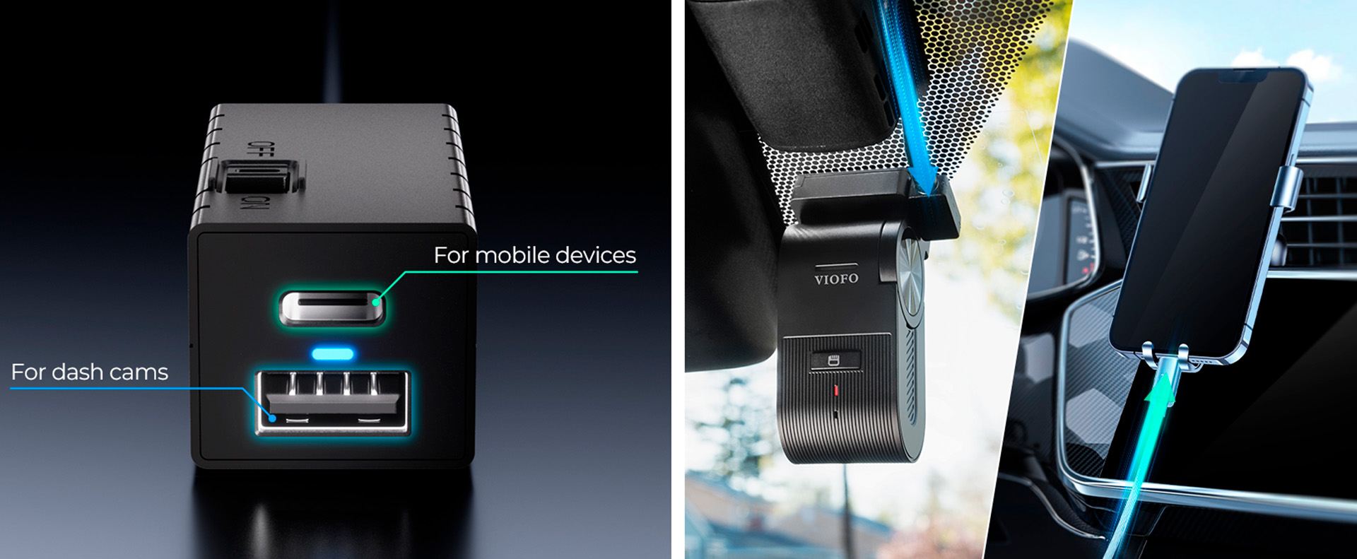 Dva výstupní porty OP100