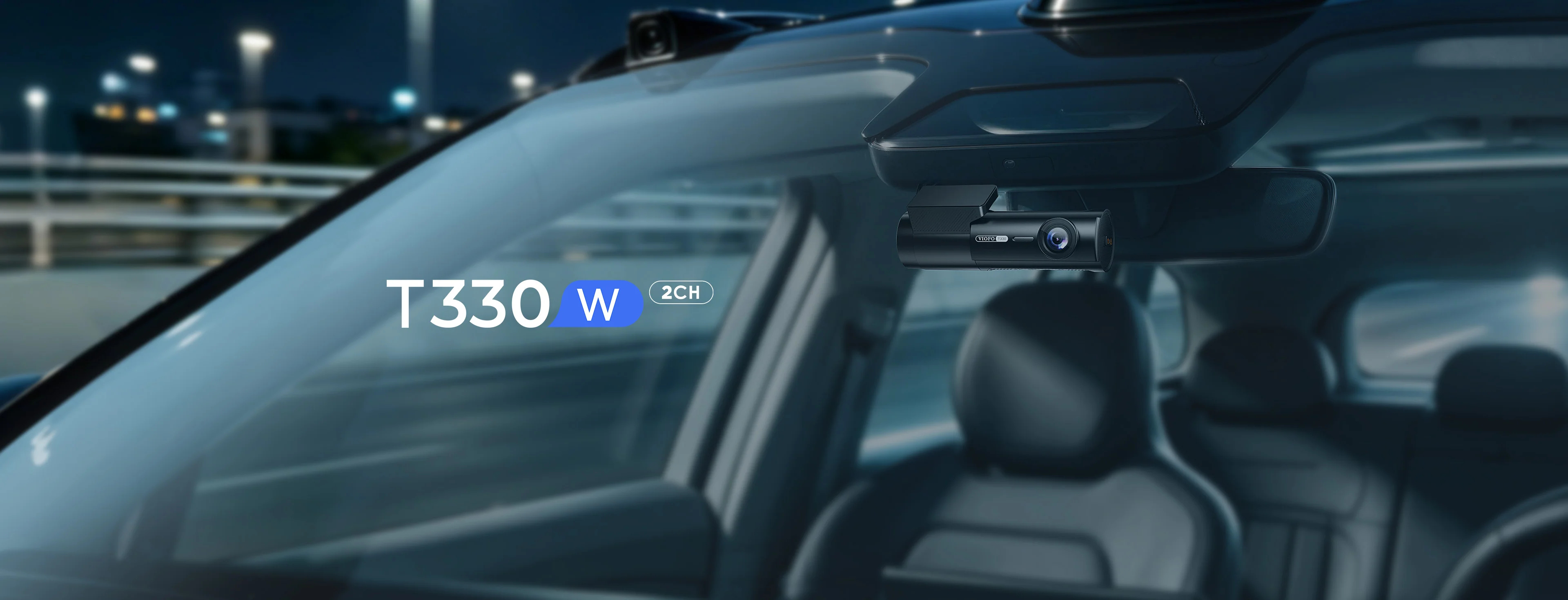 VIOFO T330W-2CH – 4K přední kamera a 2K vodotěsná zadní kamera