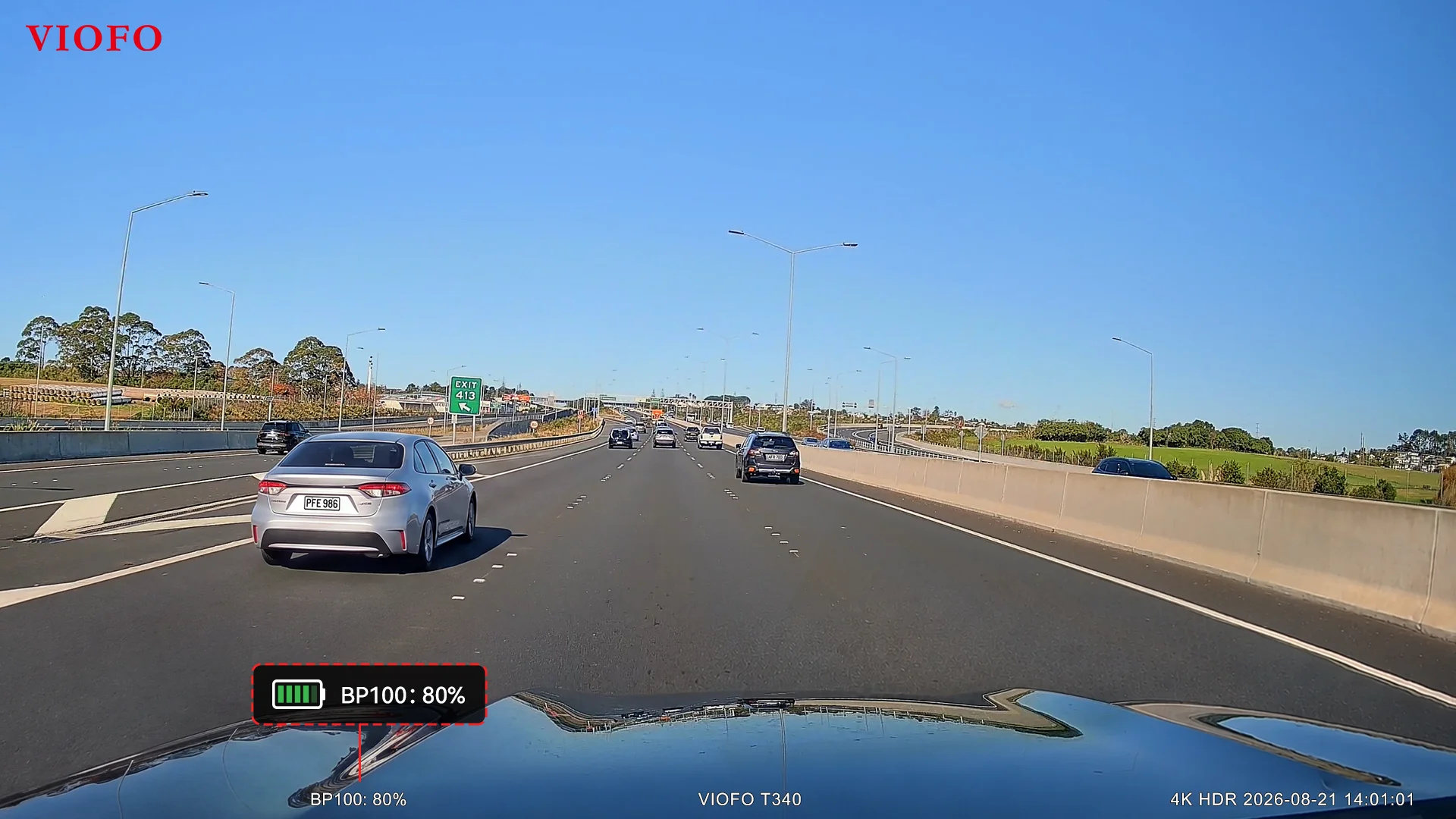 Battery Level Stamp on Footage