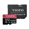 viofo 512gb industrial grade microsd card u3 a2 v30 high speed memory card with adapter support ultra hd 4k video recording 005