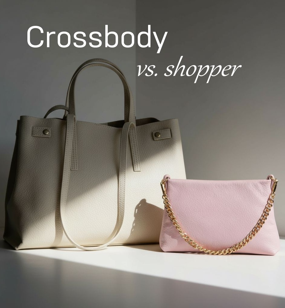 Crossbody vs. shopper  – co se kdy hodí?
