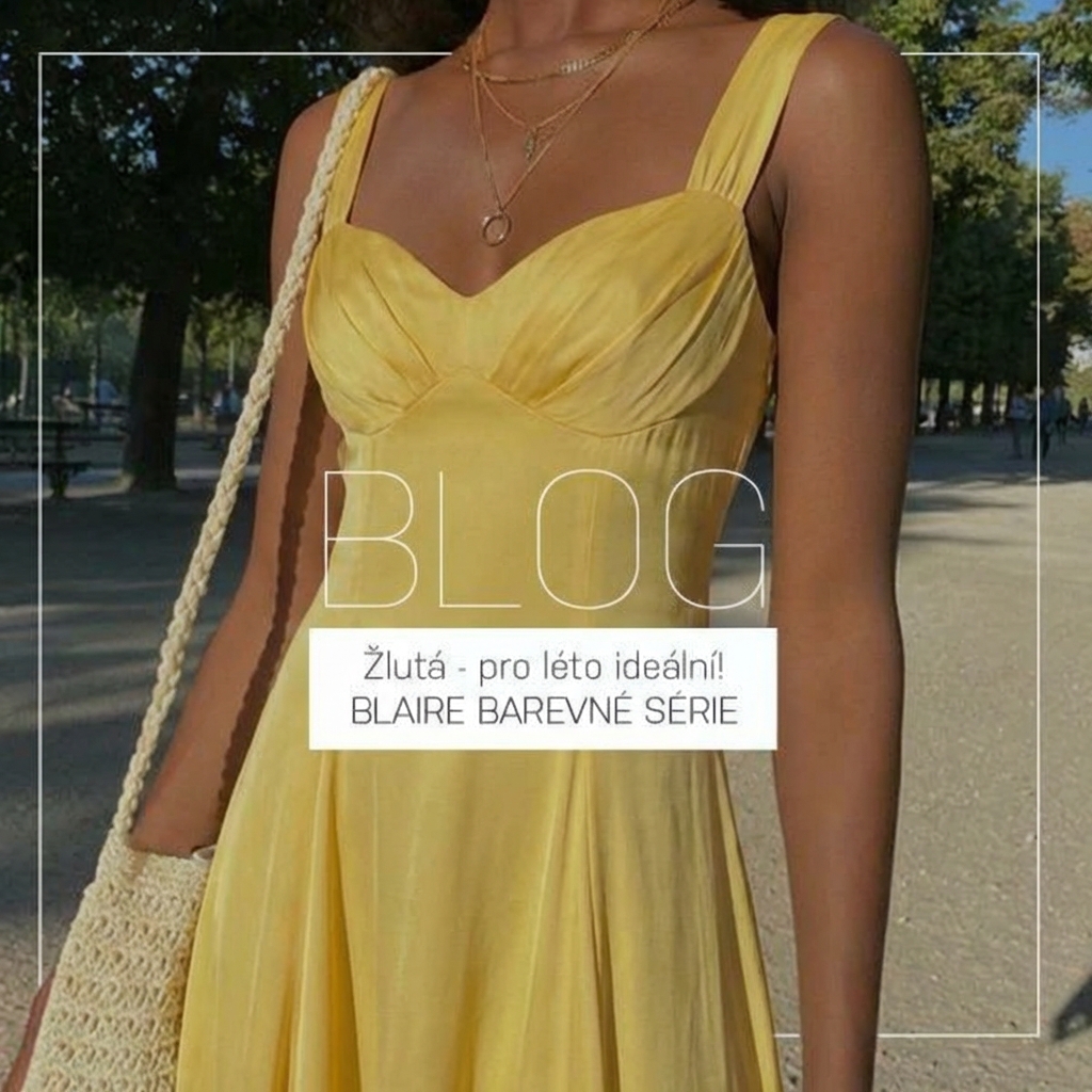 Rozzářené letní outfity - jak kombinovat žlutou | BLAIRE BAREVNÉ SÉRIE