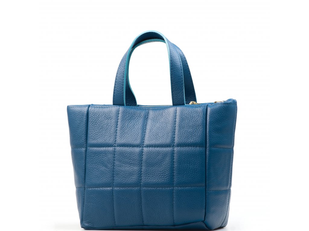 Kožená kabelka Nancy modrá