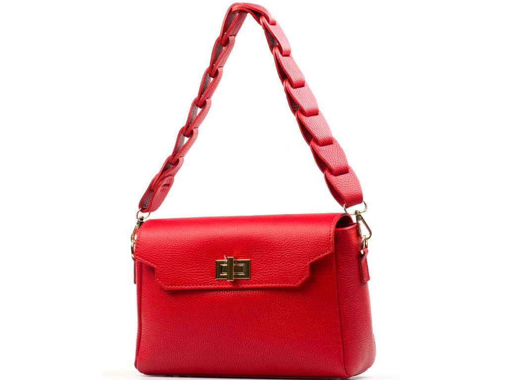 Mickey Mouse Icon Square Crossbody Bag – Red