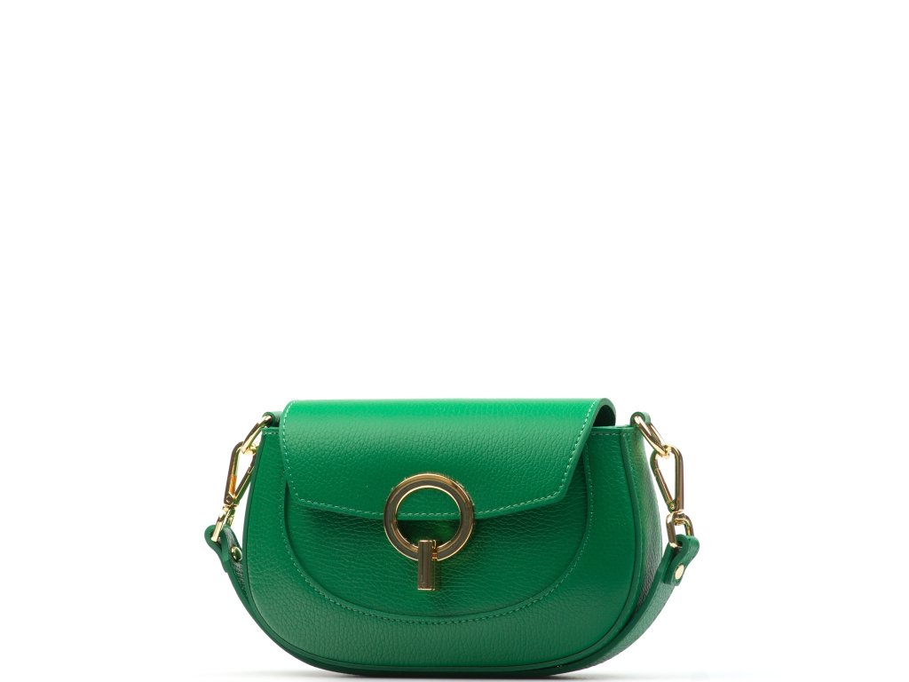 Kožená crossbody kabelka Samira zelená