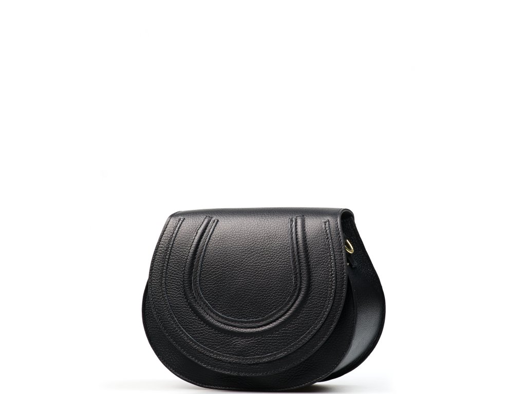 Kožená crossbody kabelka Briaga černá