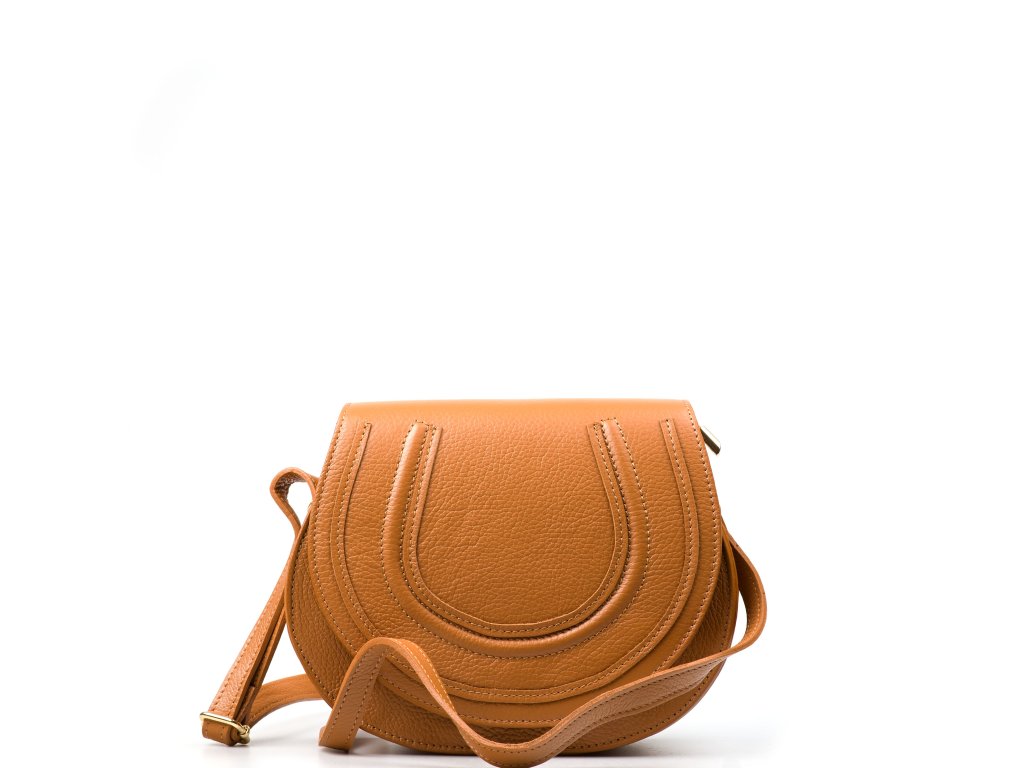 Kožená crossbody kabelka Briaga koňakově hnědá