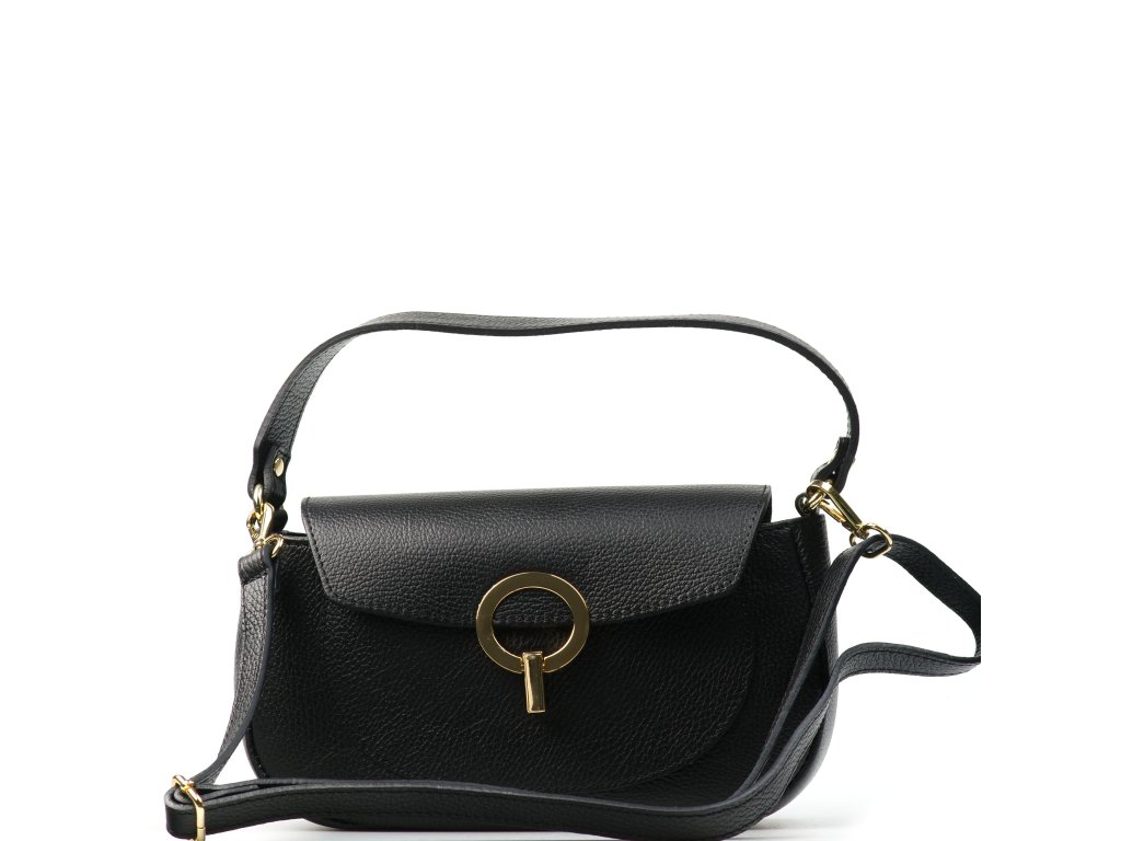 Kožená crossbody kabelka Addie černá