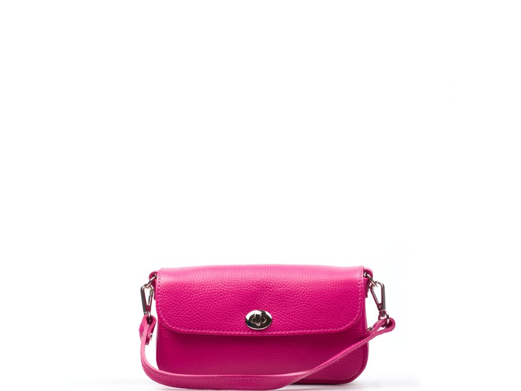Kožená crossbody kabelka Jolla fuchsiová