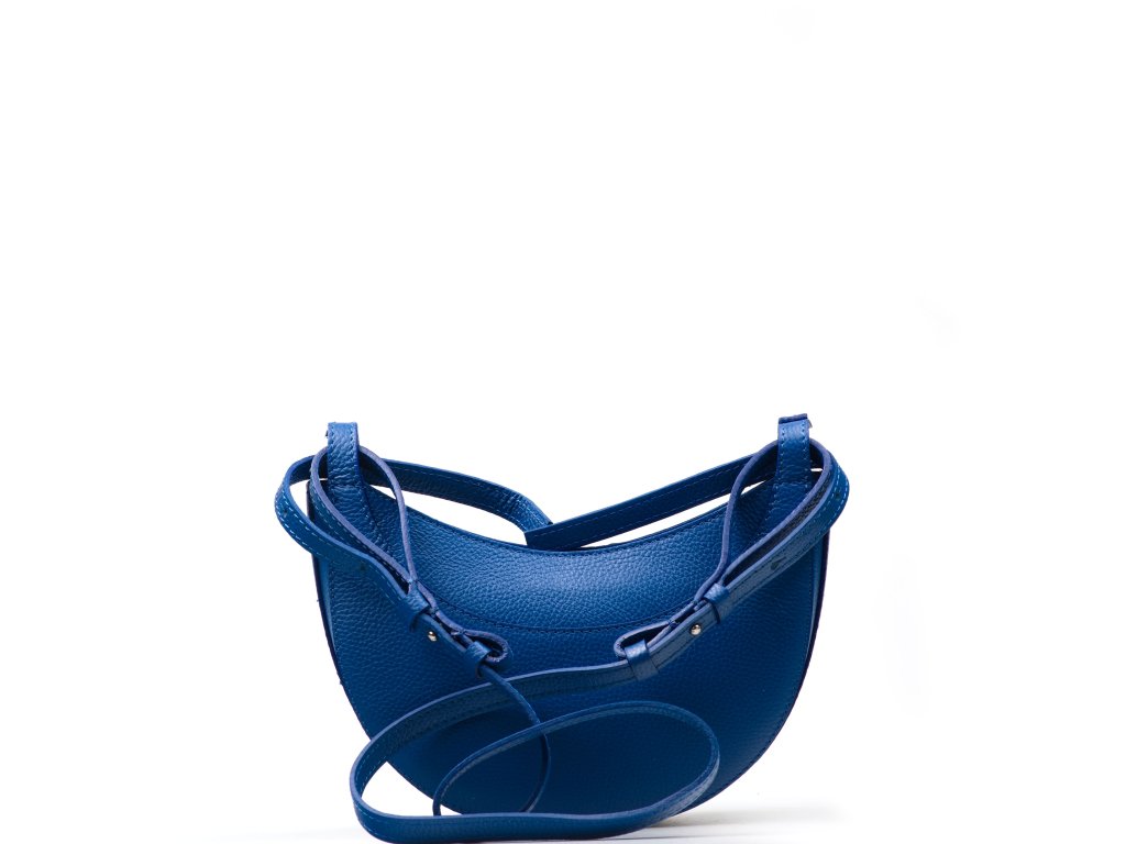 Kožená crossbody kabelka Laurie modrá