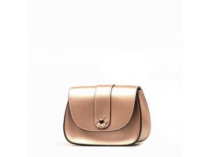 Kožená crossbody kabelka Mirela růžová