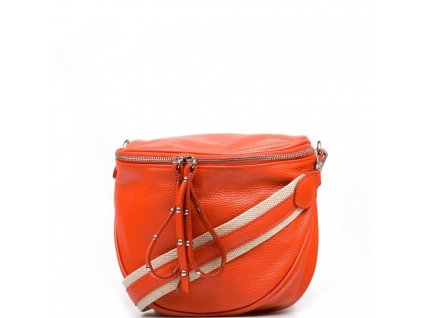 kozena crossbody ledvinka merle oranzova