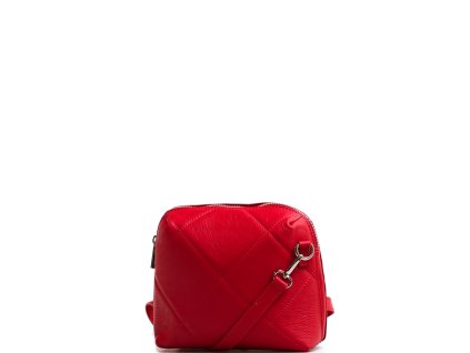 Kožená crossbody kabelka Salima červená