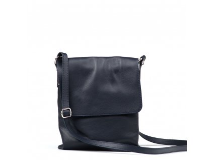 Kožené unisex crossbody Daisy modré
