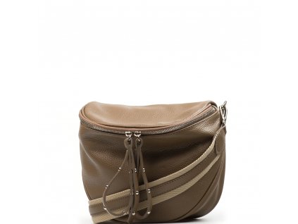 Kožená crossbody ledvinka Merle fango