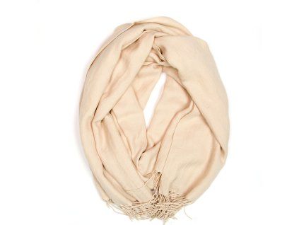 Dámská pašmínová šála béžová