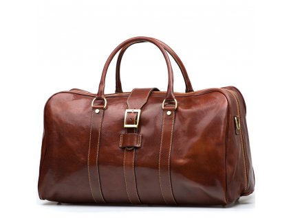 Unikát kožená cestovní taška Modena hnědá