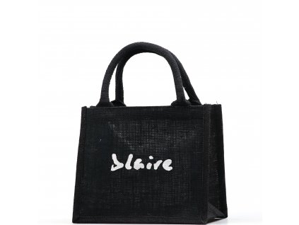 Jutová taška Blaire malá černá