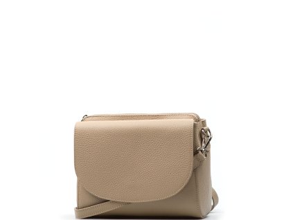 Kožená crossbody kabelka Otilia taupe