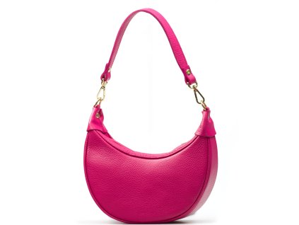 Kožená crossbody kabelka Carol fuchsiová