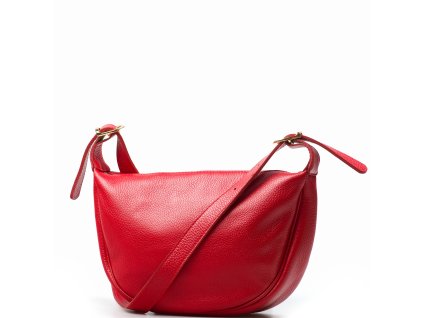 Kožená crossbody kabelka Effie červená