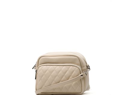 Kožená crossbody kabelka Orieta béžová