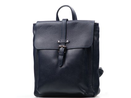 Kožený batůžek Isabella tmavě modrý